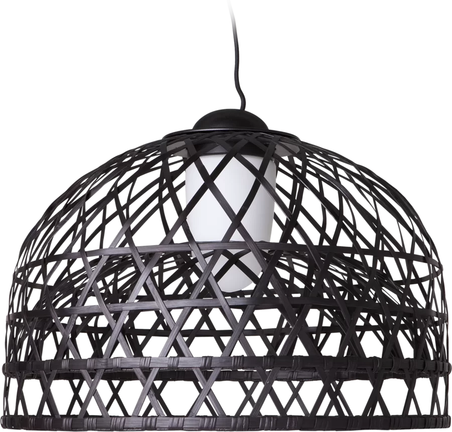 Emperor suspension light medium black front view